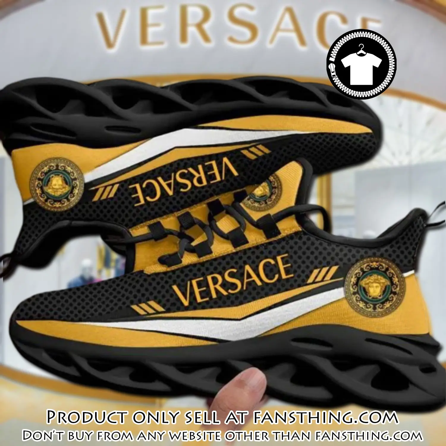 Versace medusa black premium max soul shoes luxury brand gifts for men women fst5551796